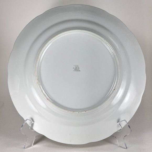 Vintage Bohemia Plate Ceramic Works Czechoslovakia Floral Daisies - Picture 5 of 15